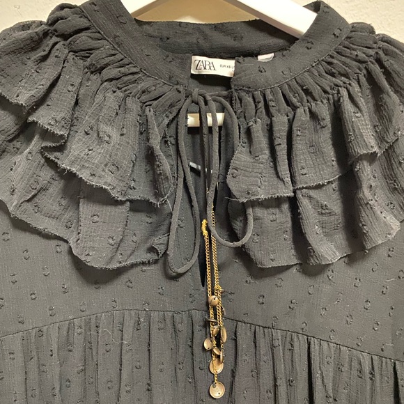 Zara black flowy dress - Picture 2 of 3